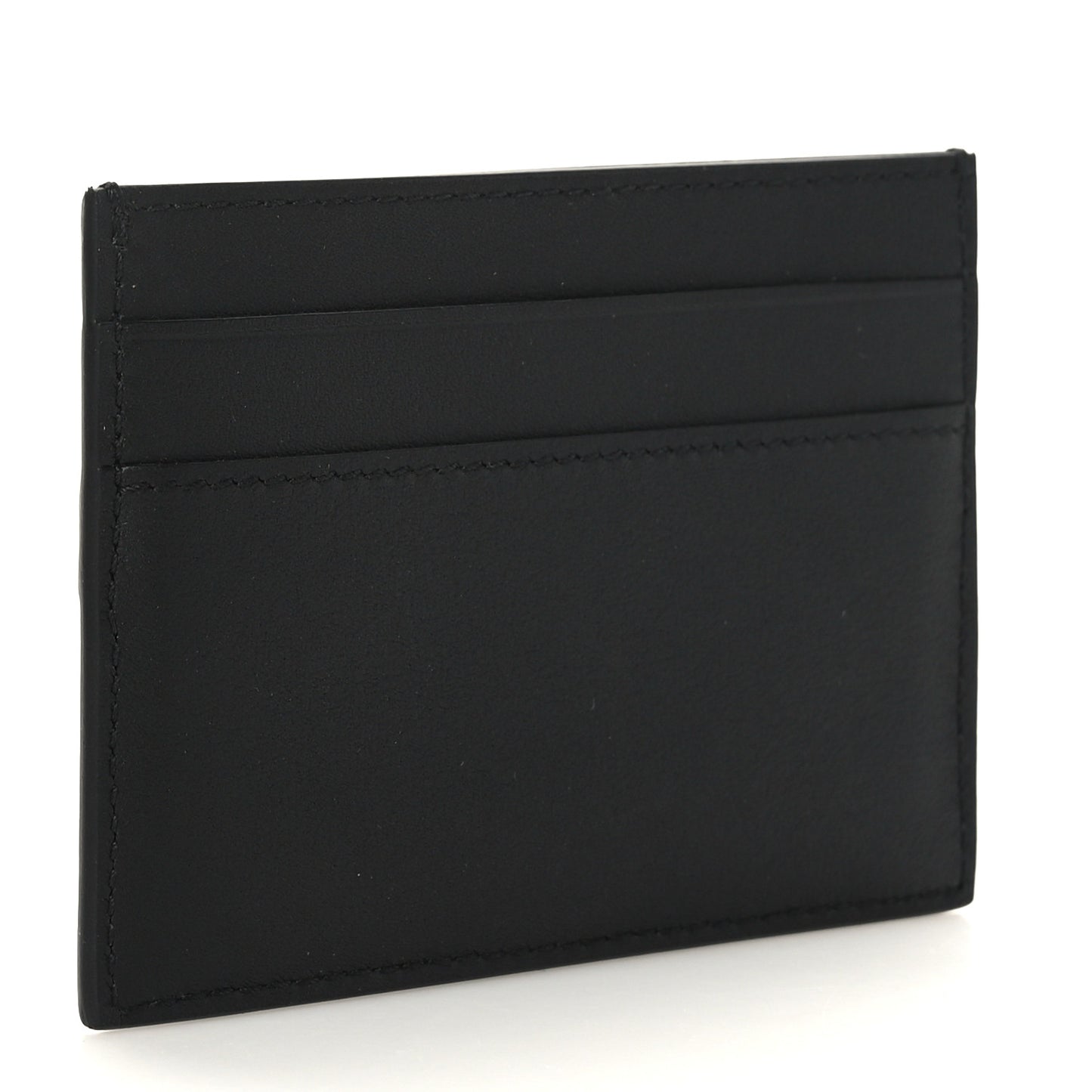 Smooth Calfskin Neo Classic Gold Hardware City Card Case Black