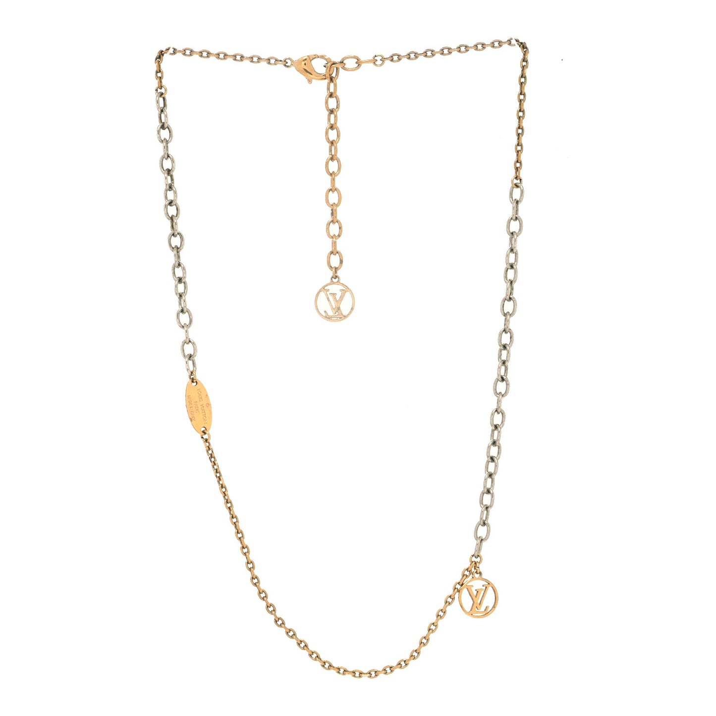 Logomania Necklace Silver Gold