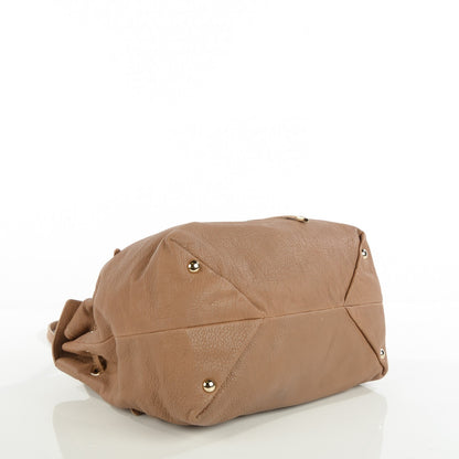 Jimmy Choo Grainy Calfskin Large Rhys Shoulder Bag Nude 4 of 8