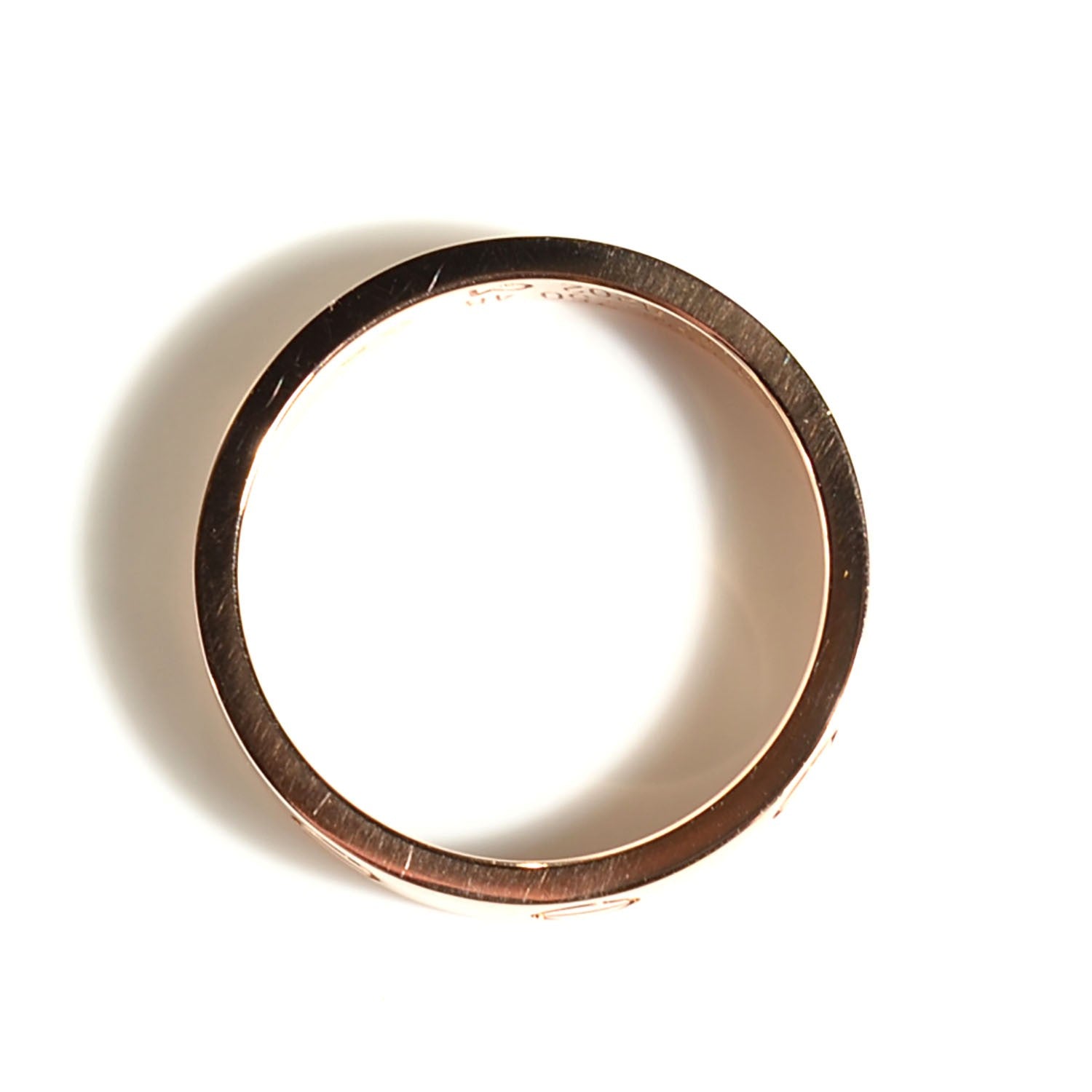 Cartier 18K Pink Gold 4mm LOVE Wedding Band Ring 48 4.5 6 of 6