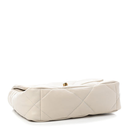 Chanel Lambskin Quilted Medium Chanel 19 Flap Light Beige 4 of 9