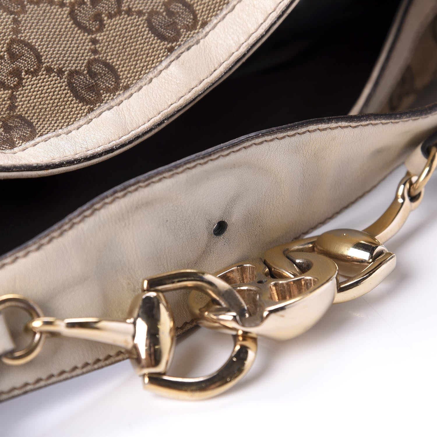 Gucci Monogram Large Wave Hobo Off White 12 of 18