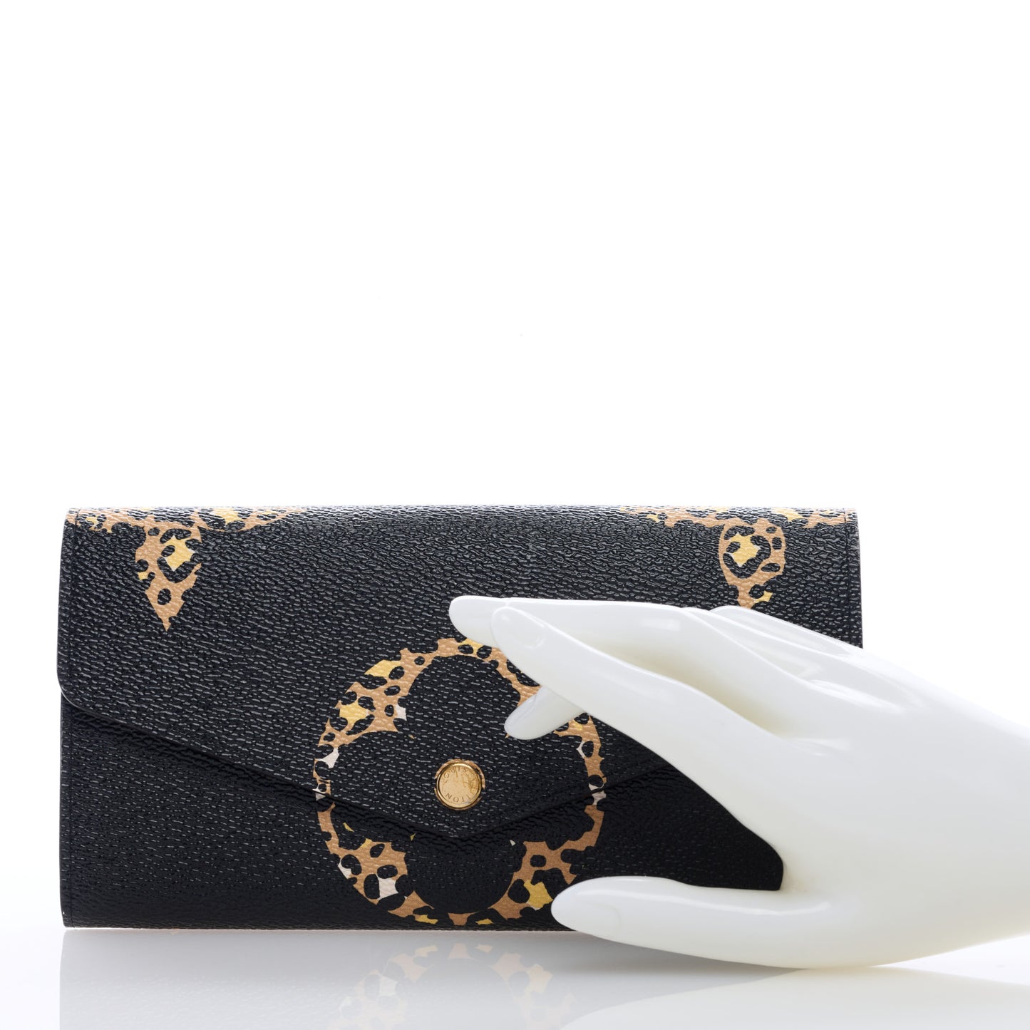 Monogram Giant Jungle Sarah Wallet Black