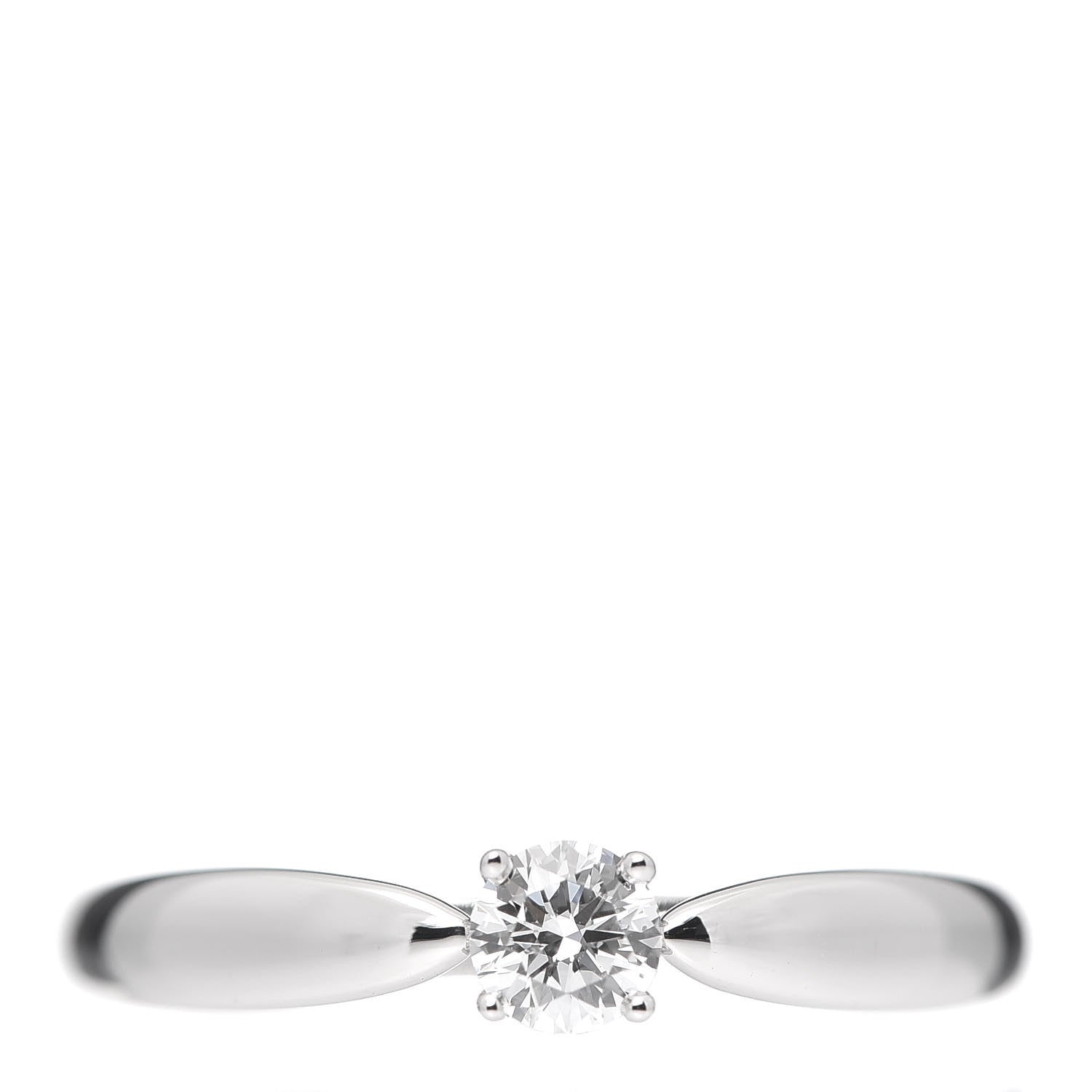 Tiffany Platinum Diamond .18ct Harmony Solitaire Engagement Ring 52 6 1 of 6