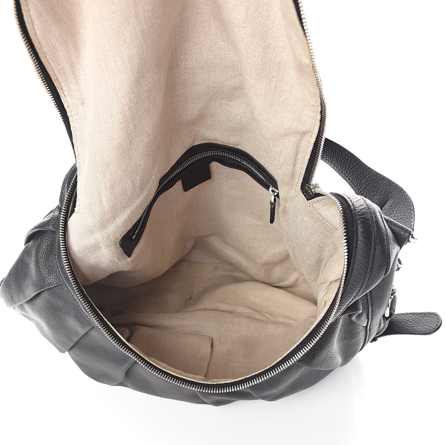 Pebbled Calfskin Medium Icon Bit Shoulder Bag Black