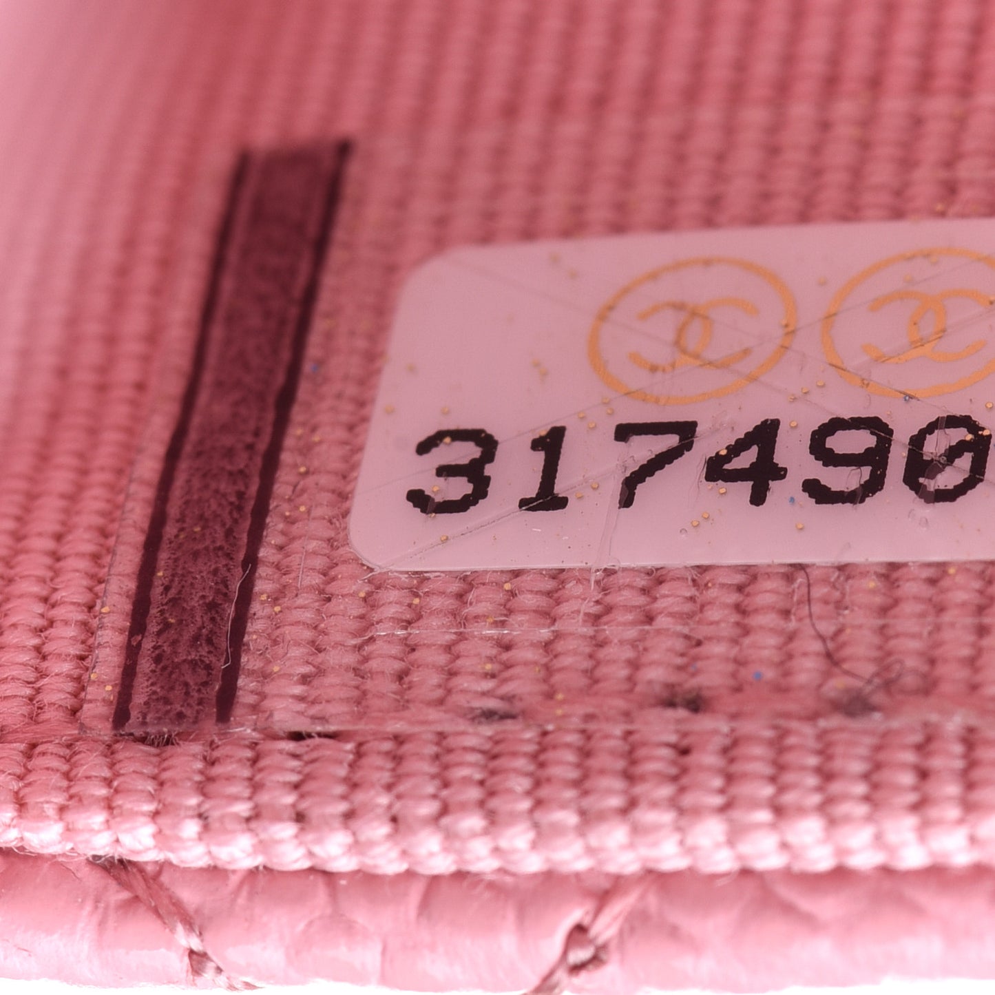 Caviar Quilted Flap Card Holder Wallet Light Pink