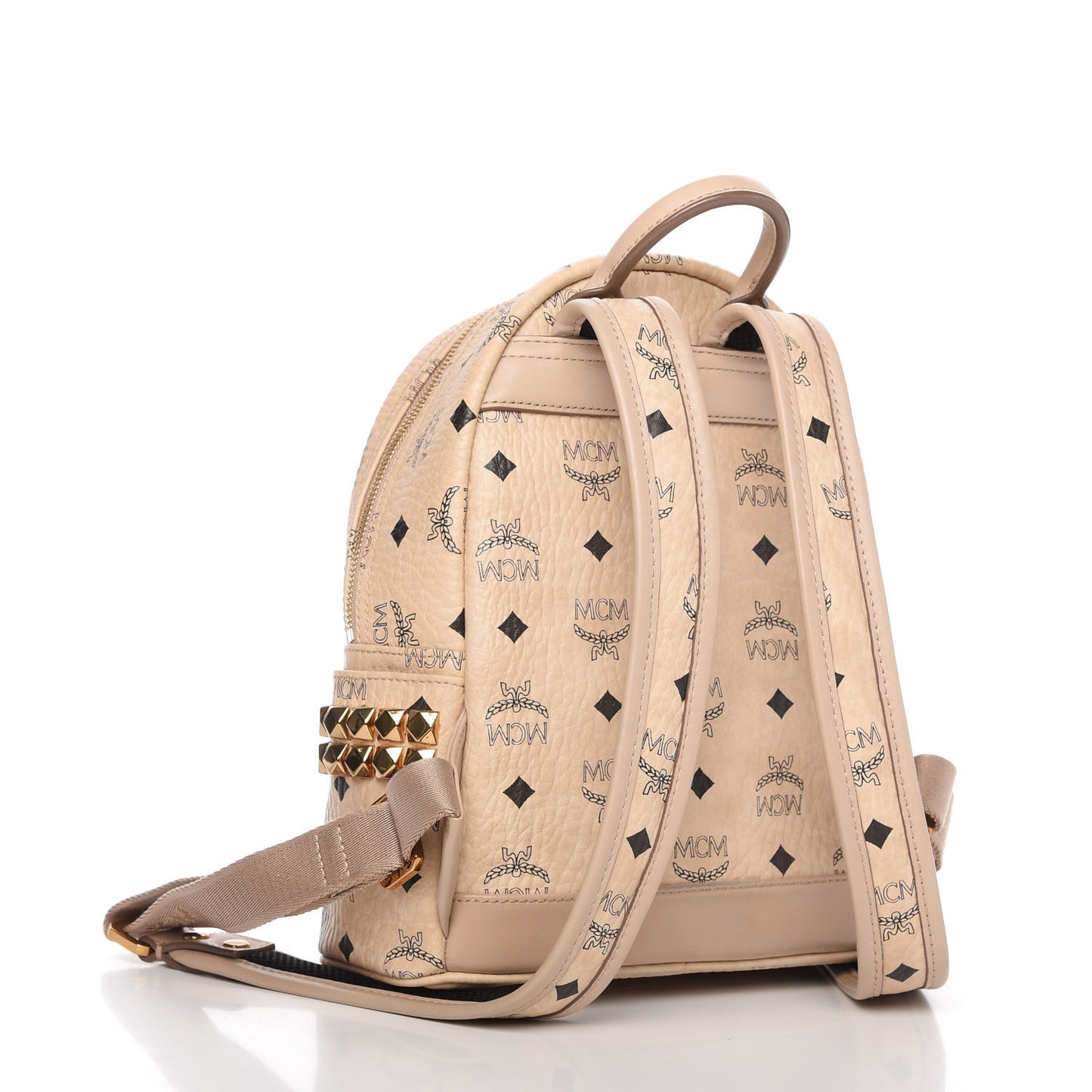 Visetos Mini Side Stud Stark Backpack Beige
