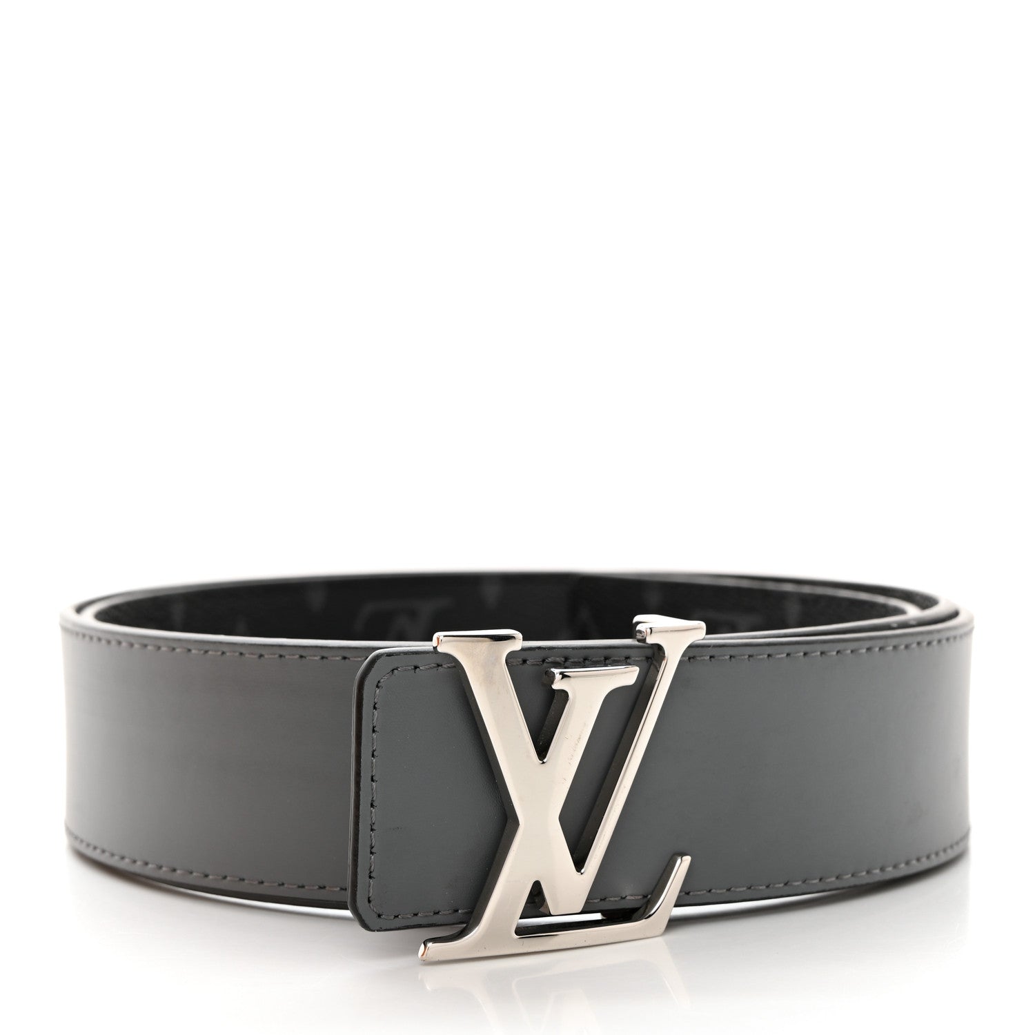 Louis Vuitton Calfskin Monogram Eclipse LV Initiales Reversible Belt 110 44 8 of 9