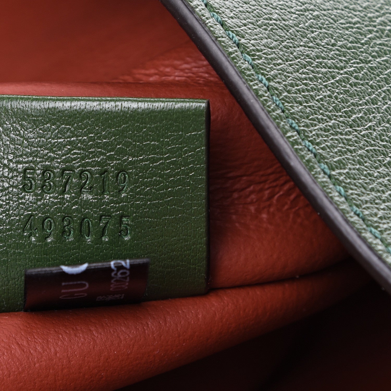 Gucci Suede Calfskin Large Rajah Chain Tote Brown Green 7 of 12