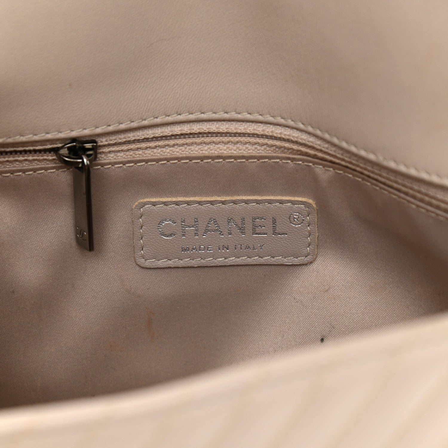 Chanel Lambskin Quilted Medium CC Crossing Flap Beige 6 of 11