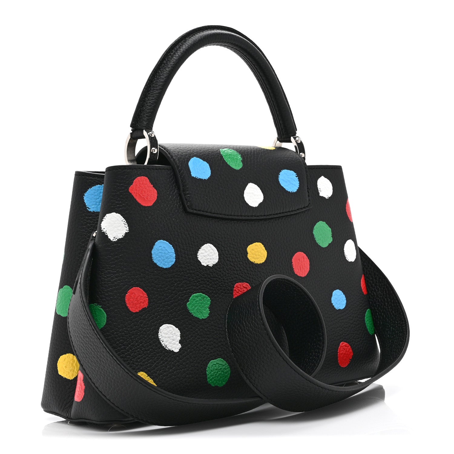 Louis Vuitton LV X YK Taurillon Capucine MM Black 4 of 10