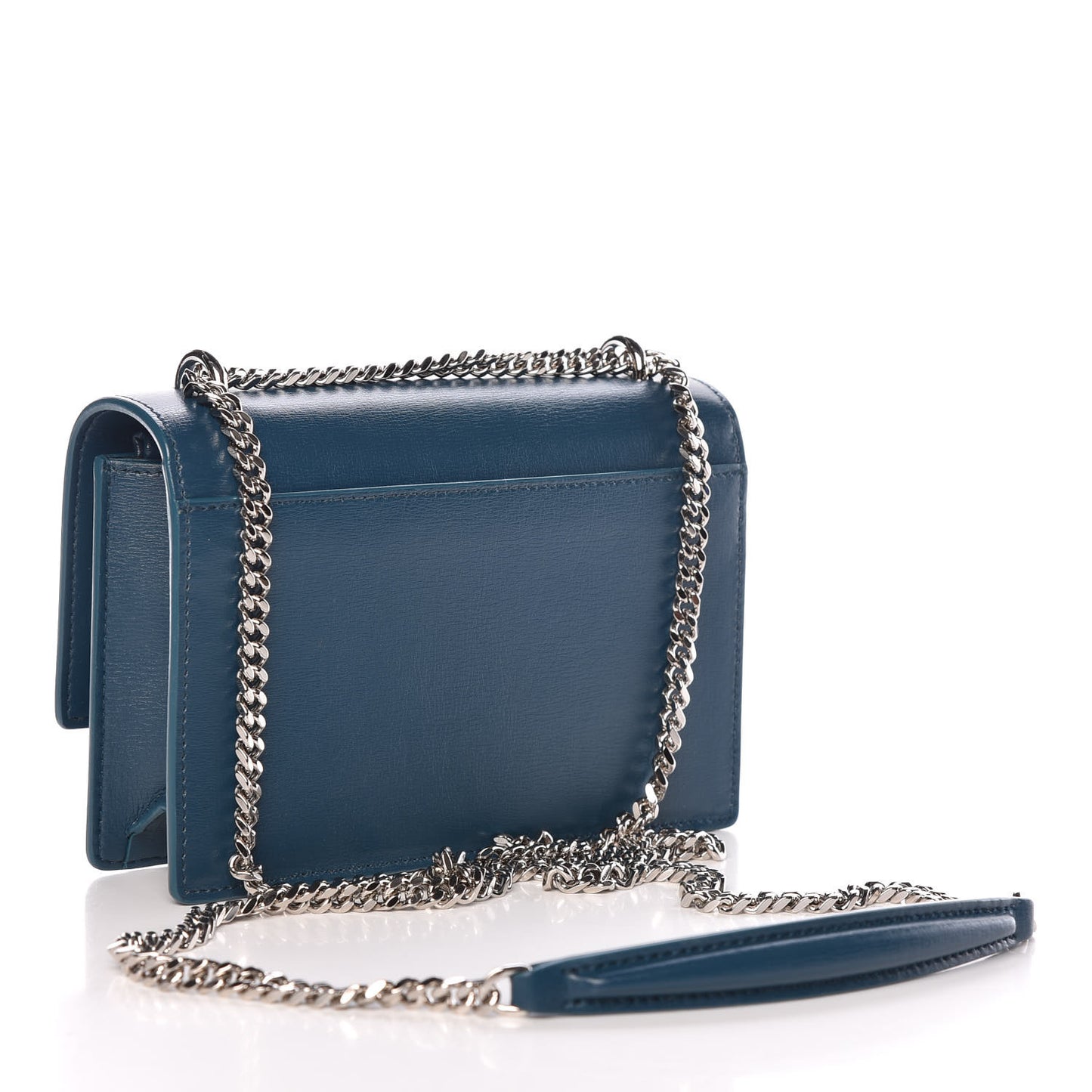 Calfskin Monogram Sunset Chain Wallet Peacock