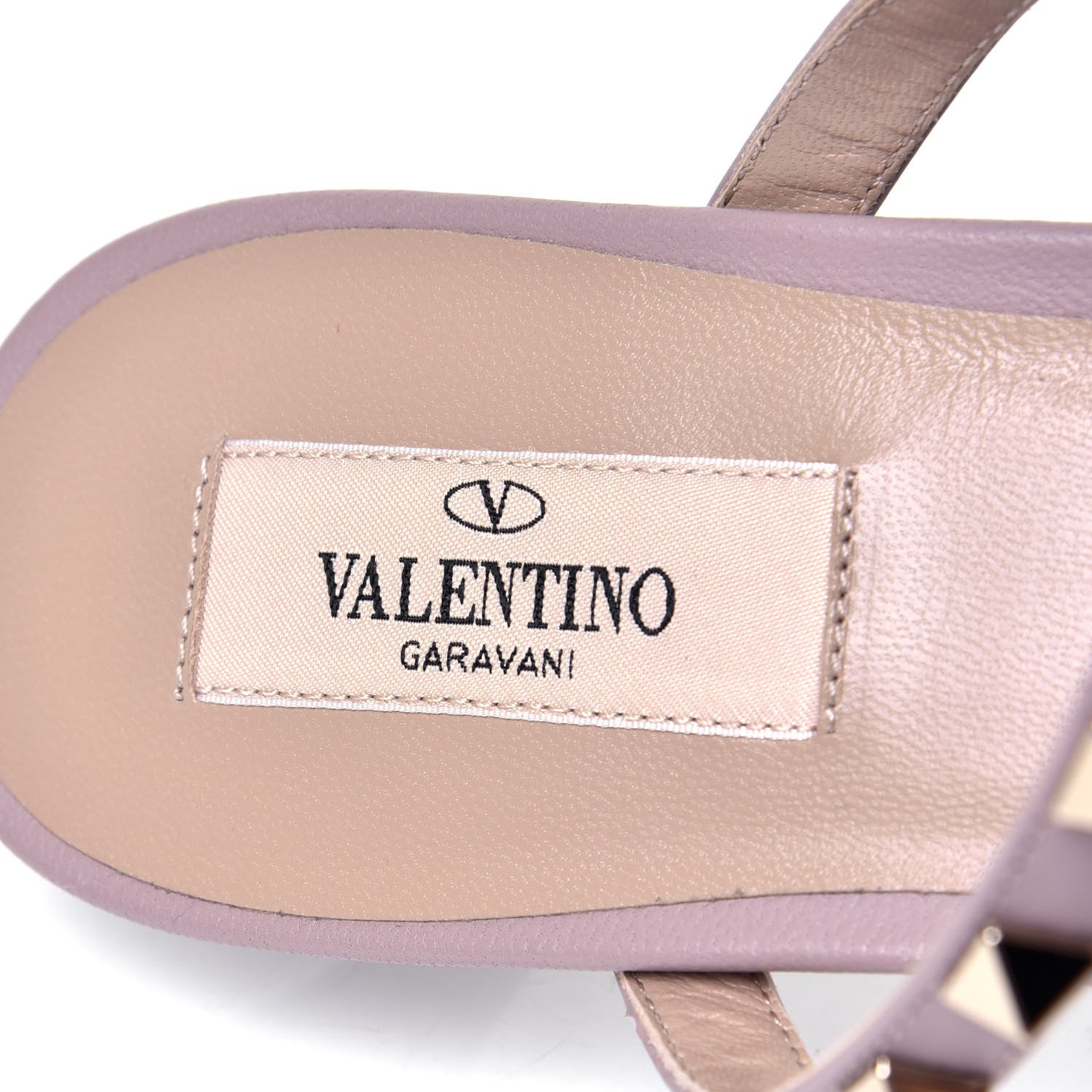 Valentino Garavani Calfskin Rockstud 50mm Flip Flop Thong Sandals 39 Poudre 6 of 6