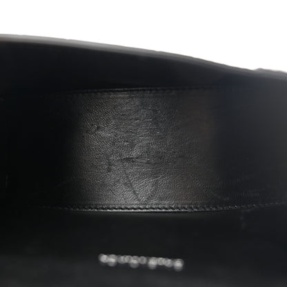 Balenciaga Shiny Calfskin Monochrome Crocodile Embossed Hourglass Top Handle Bag XS Black 5 of 10