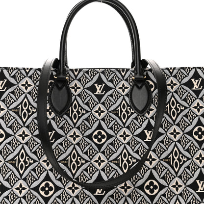 Louis Vuitton Jacquard Since 1854 Onthego GM Grey 7 of 9