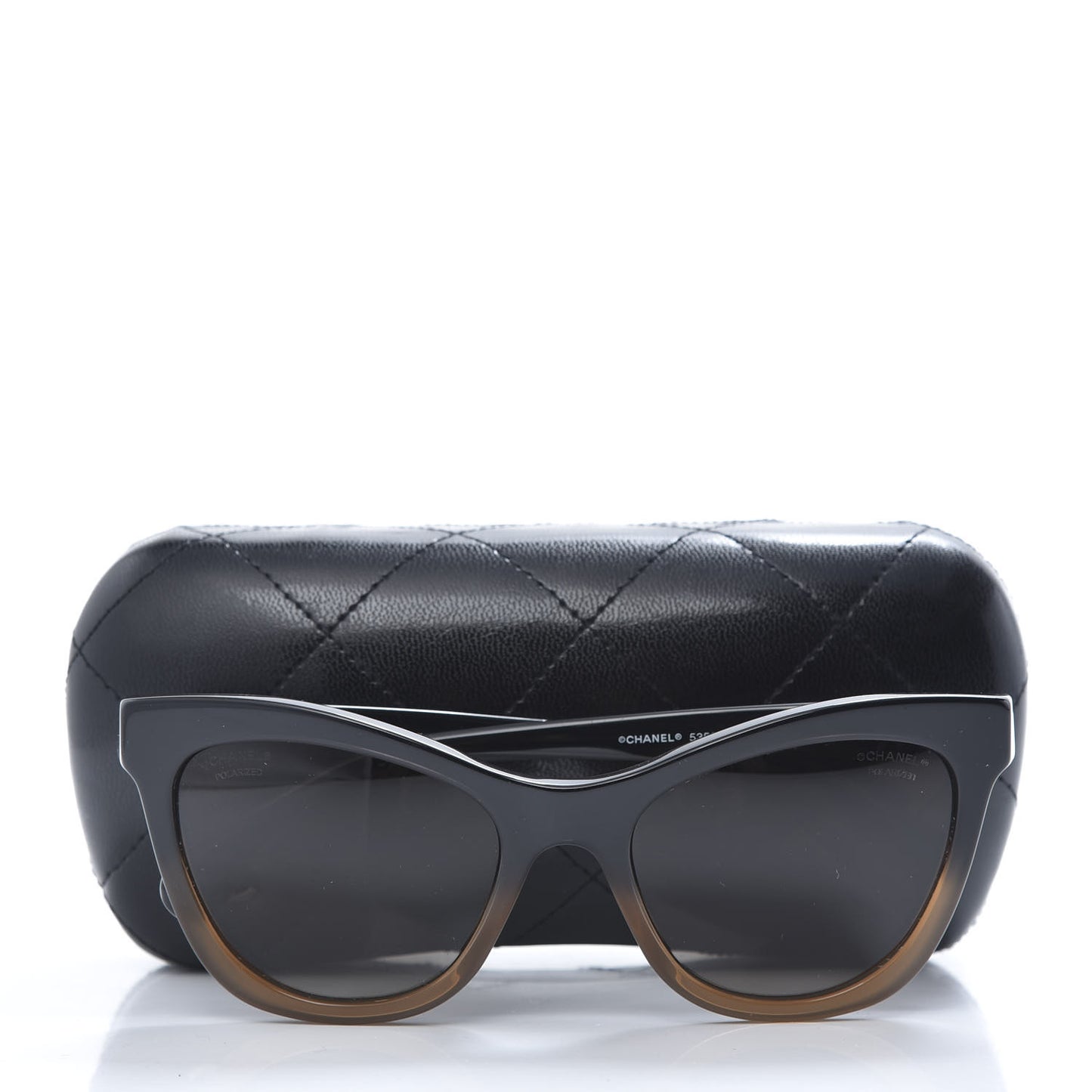 Acetate CC Cat Eye Summer Sunglasses 5350 Black Beige