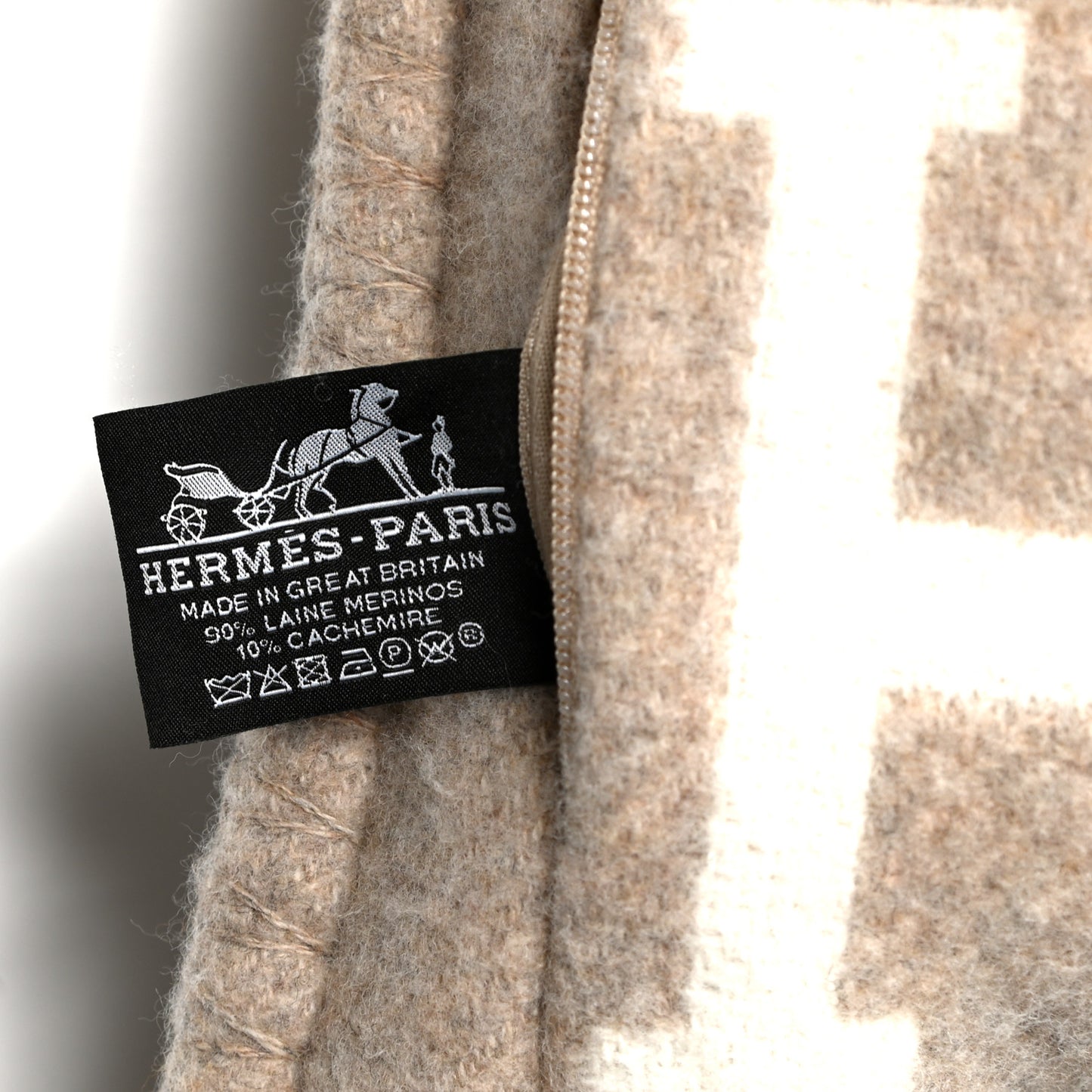 Wool Cashmere Avalon III Pillow PM Coco Camomille
