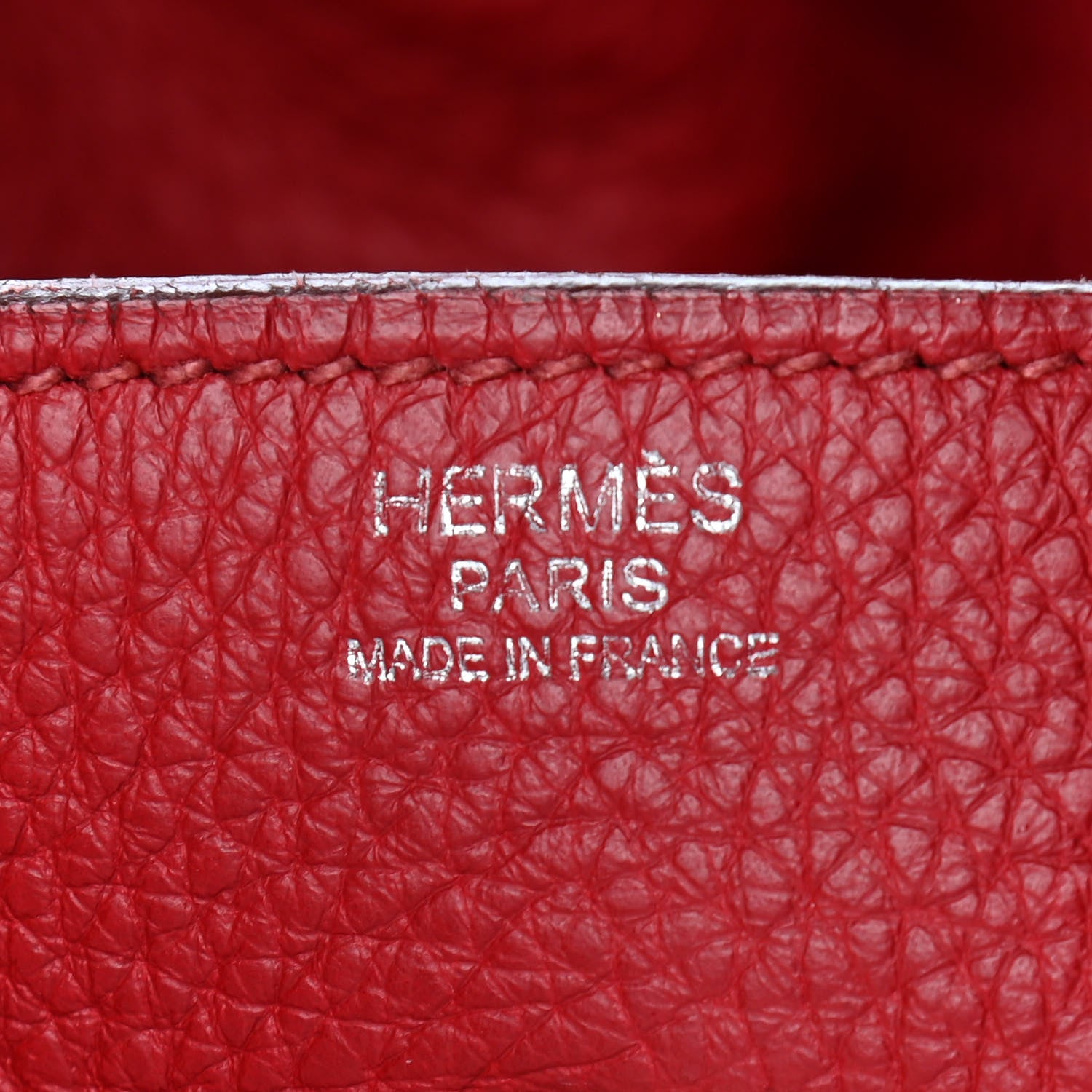 Hermes Taurillon Clemence Lindy 30 Rouge Vif 5 of 10
