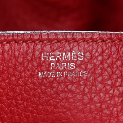 Hermes Taurillon Clemence Lindy 30 Rouge Vif 5 of 10