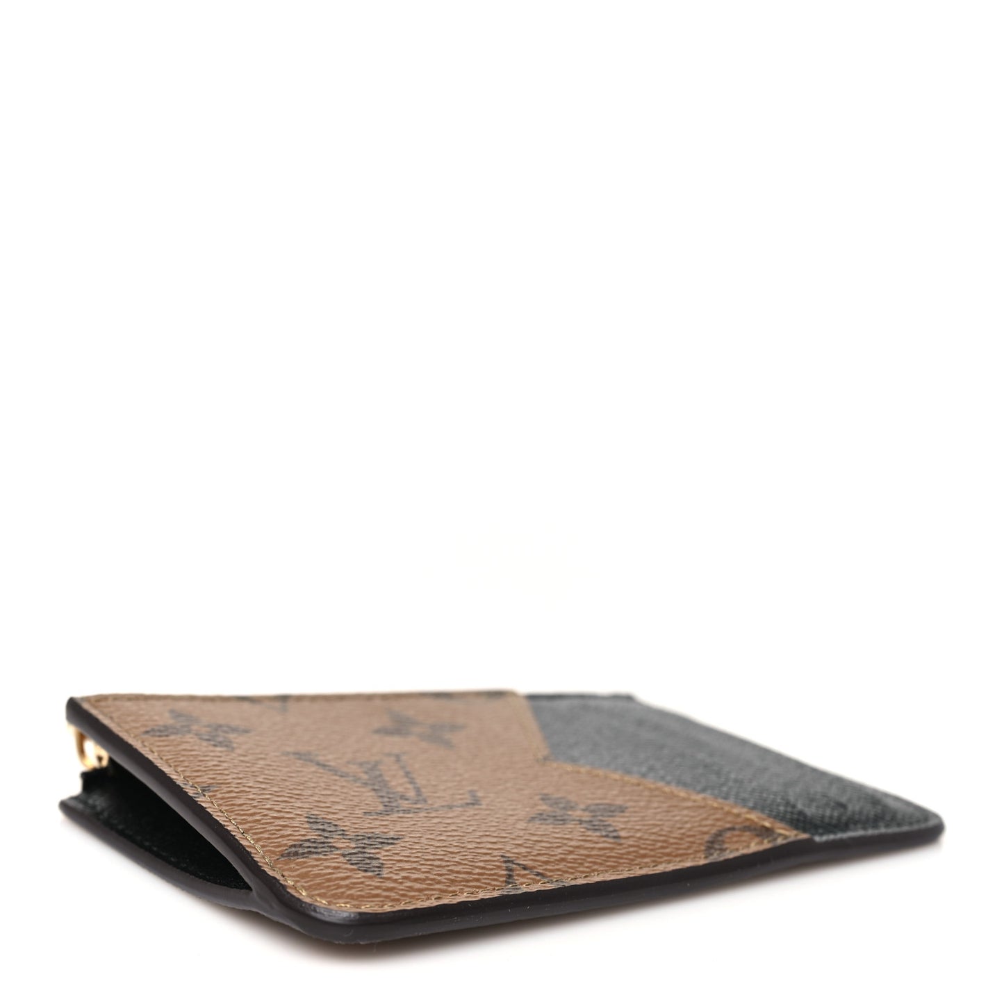 Reverse Monogram Zipped Romy Card Holder