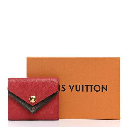 Louis Vuitton Grained Calfskin Monogram Double V Compact Wallet Rubis 11 of 11