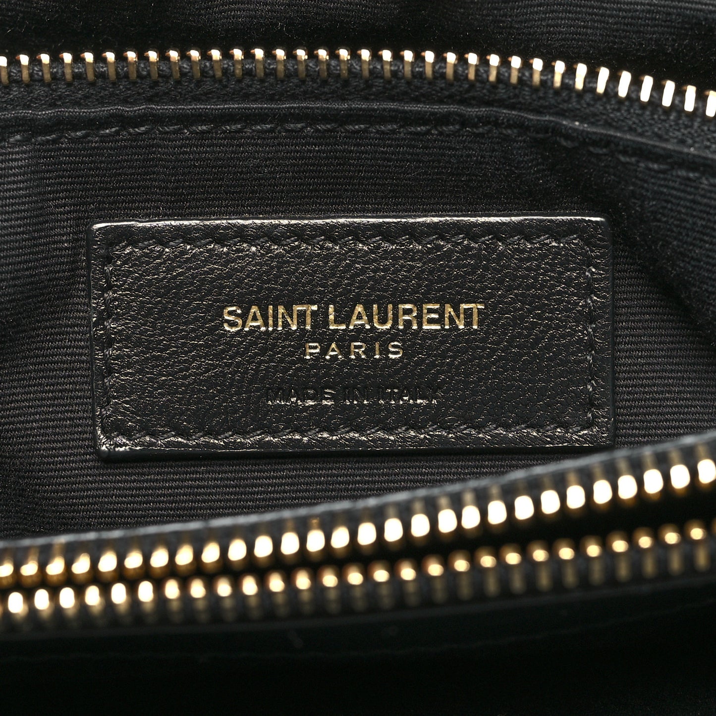 Calfskin Y Quilted Monogram Medium Loulou Chain Satchel Black