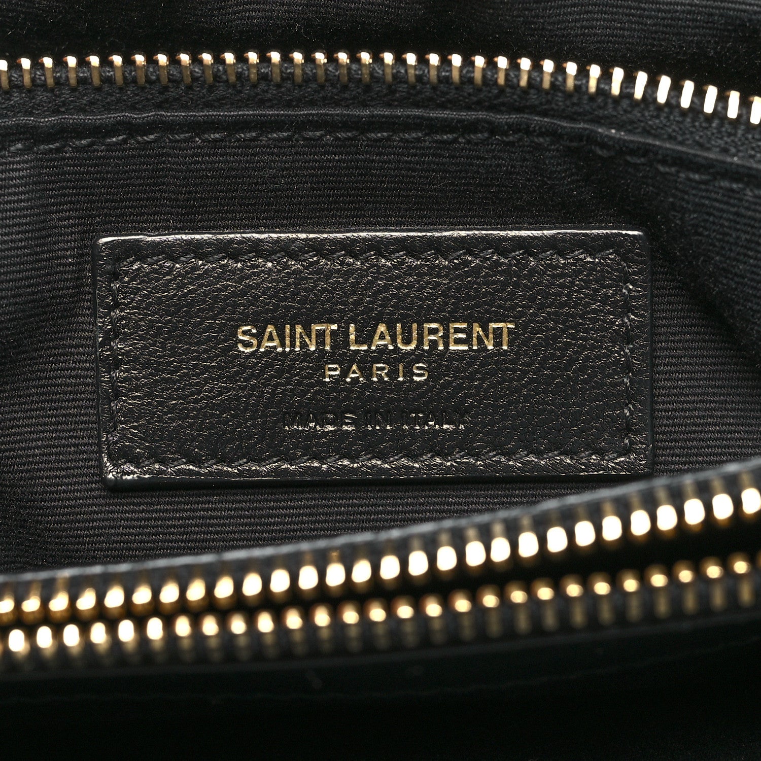 Saint Laurent Calfskin Y Quilted Monogram Medium Loulou Chain Satchel Black 7 of 12
