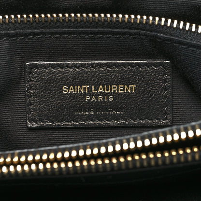 Saint Laurent Calfskin Y Quilted Monogram Medium Loulou Chain Satchel Black 7 of 12