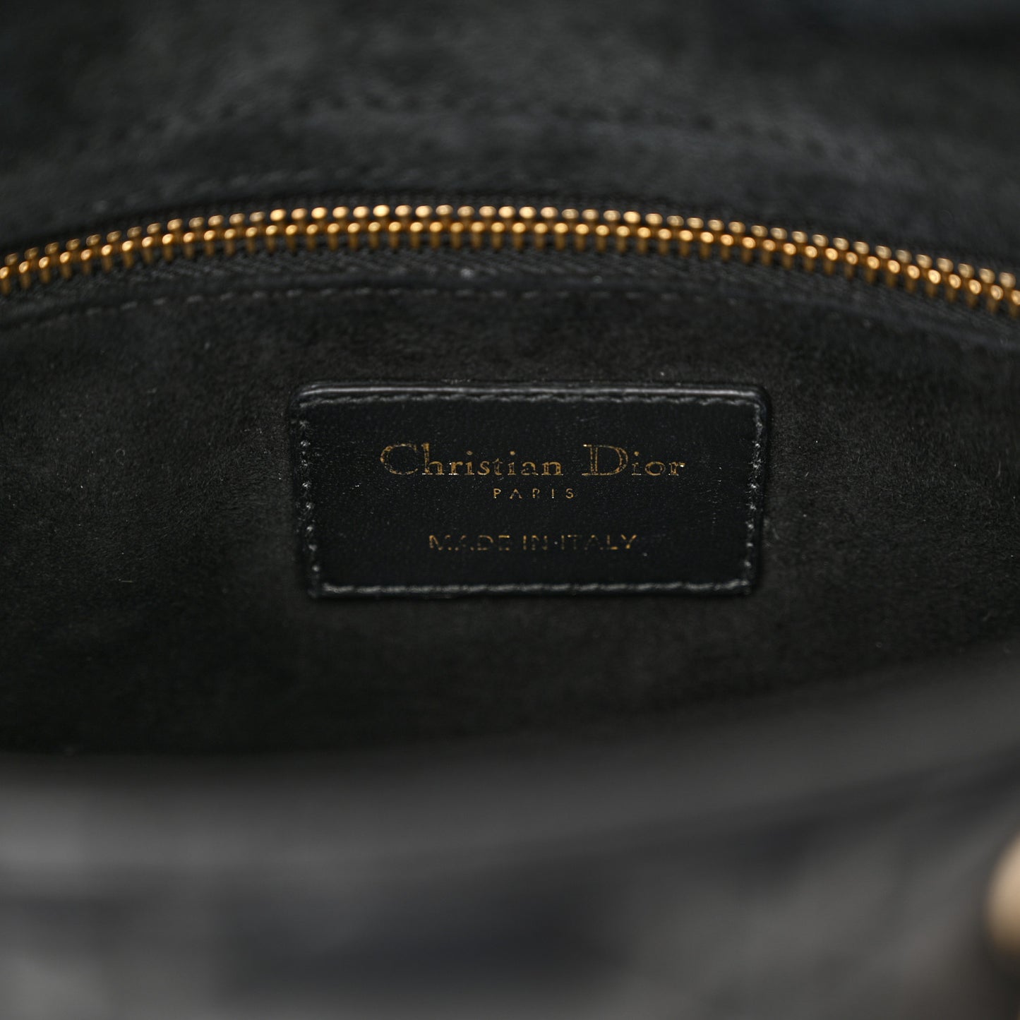 Lambskin Cannage Small My ABCDior Lady Dior Black