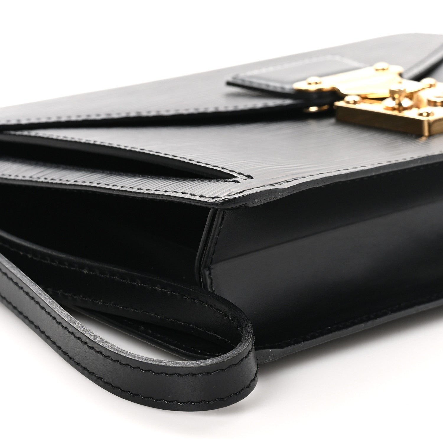 Louis Vuitton Epi Pochette Sellier Dragonne Clutch Black 9 of 10
