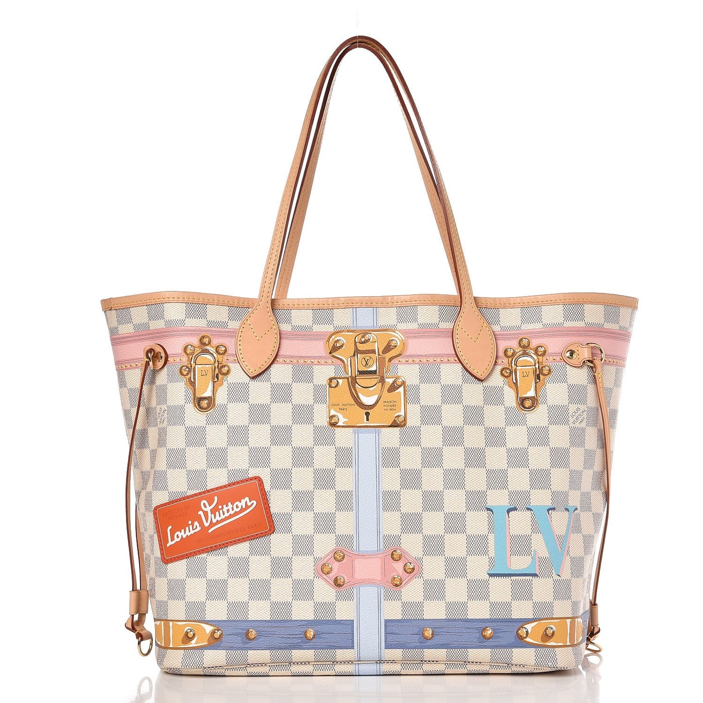 Damier Azur Summer Trunks Neo Neverfull MM