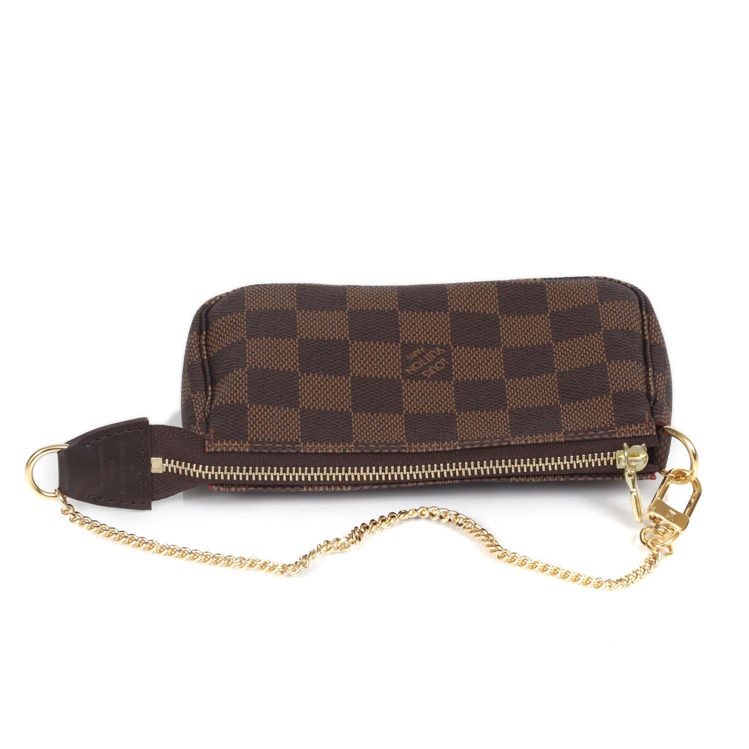 Louis Vuitton Damier Ebene Mini Pochette Accessories Bag 4 of 9