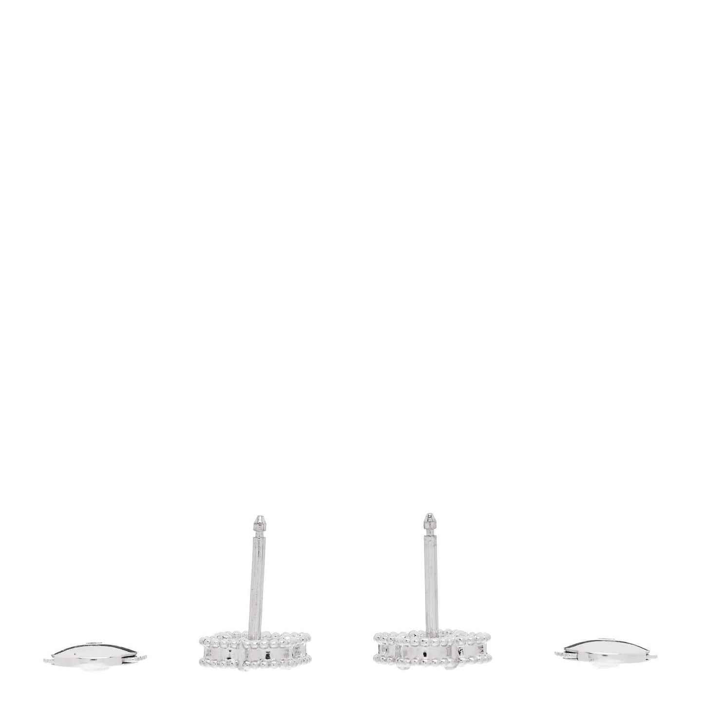 18K White Gold Turquoise Sweet Alhambra Earrings