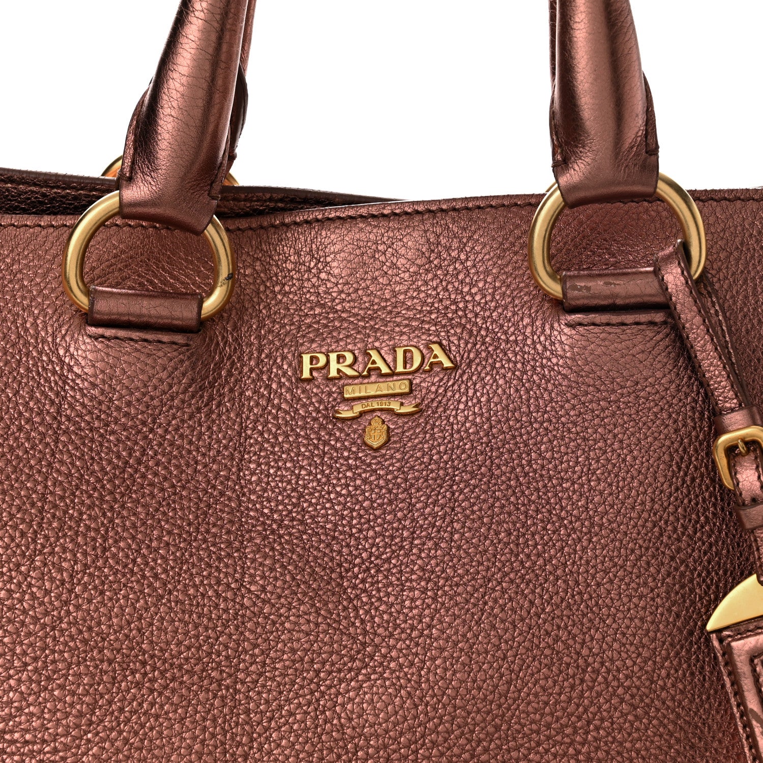 Prada Vitello Daino Shopping Tote Cipria Mordo 7 of 11