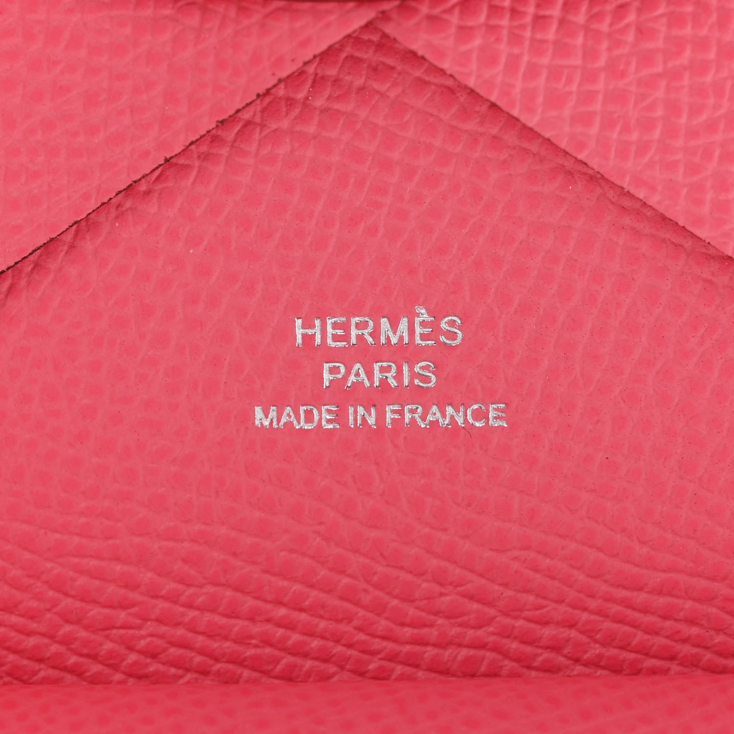 Hermes Epsom Calvi Duo Card Case Rose Azalee 6 of 9