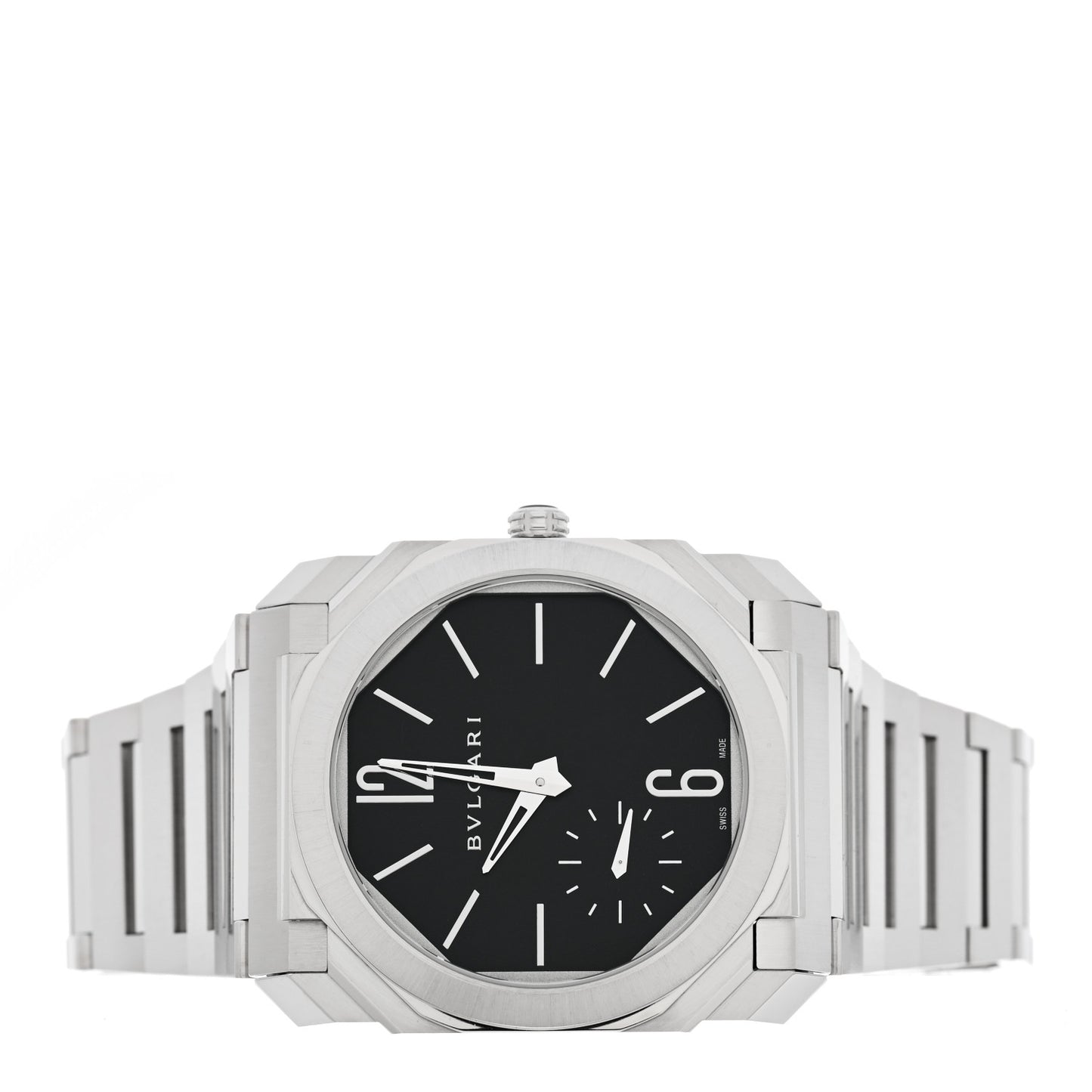 Stainless Steel 40mm Finissimo Automatic Watch Black