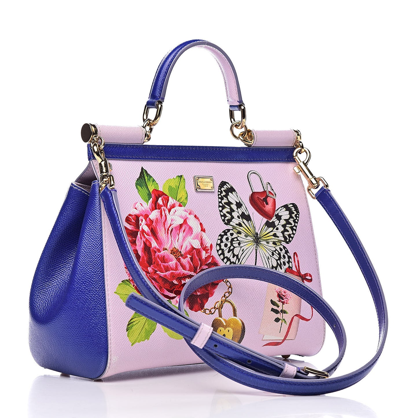 Dauphine Print Medium Miss Sicily Satchel