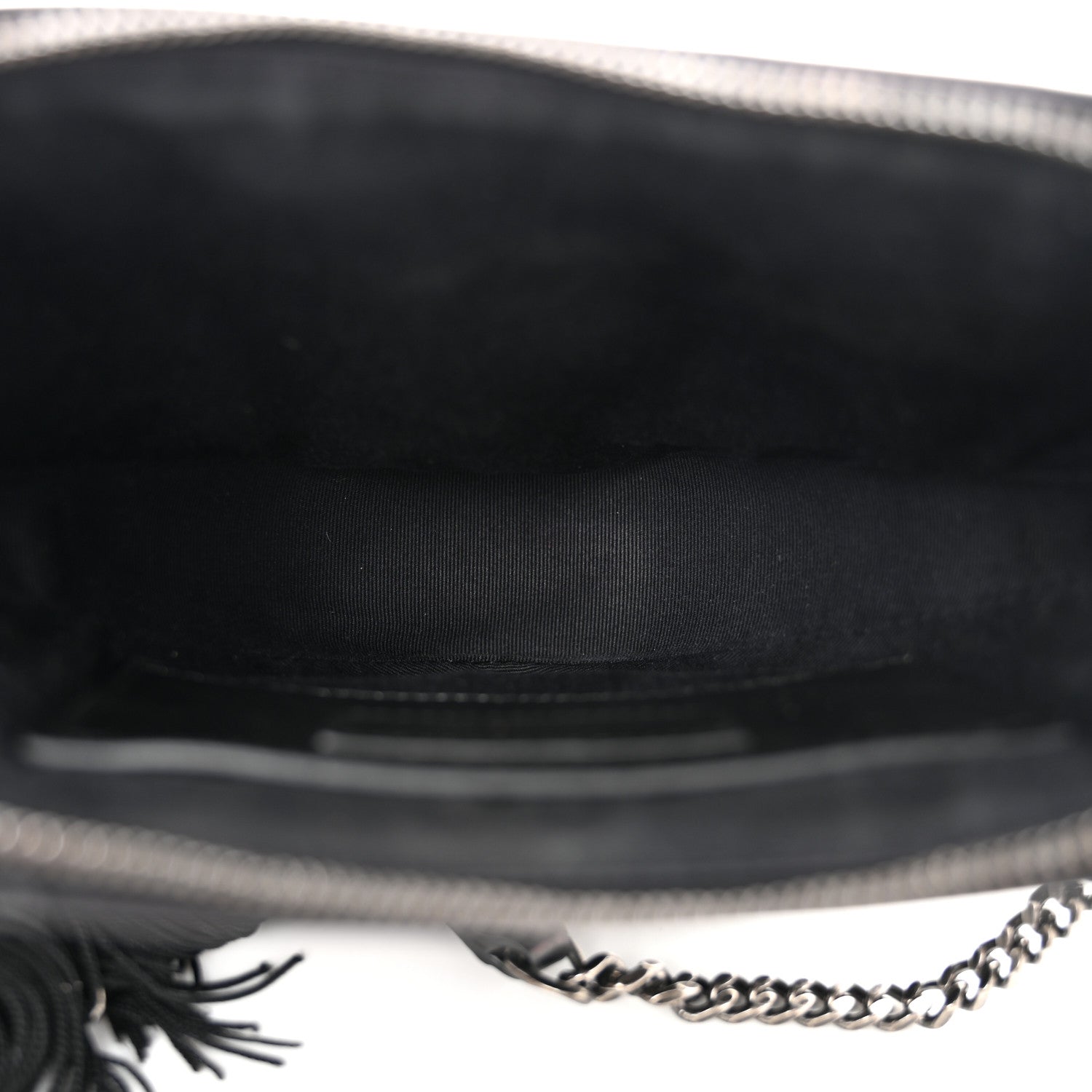 Saint Laurent Calfskin Heart Monogram Crossbody Black 5 of 10