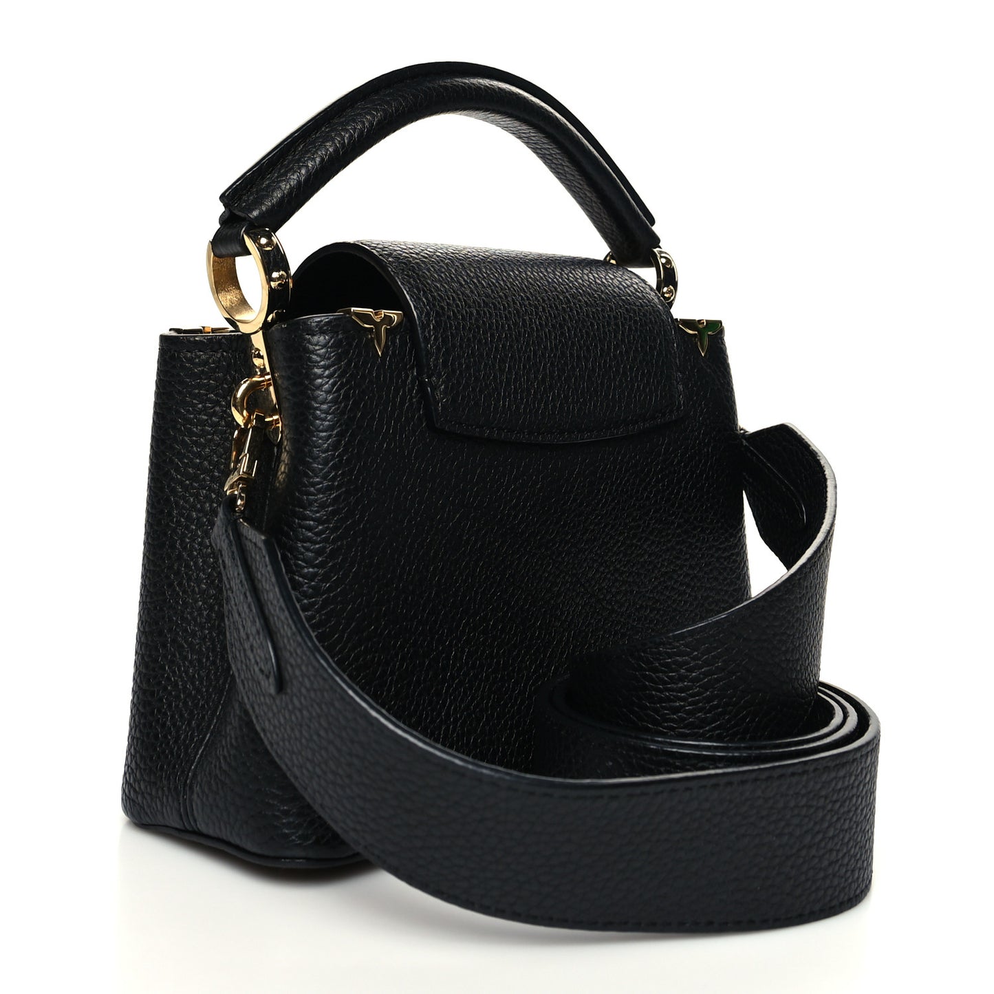 Taurillon Embellished Flower Crown Capucines Mini Black