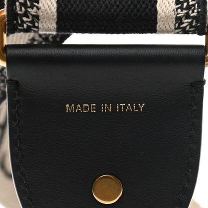 Christian Dior Canvas Embroidered Shoulder Strap Black 3 of 3