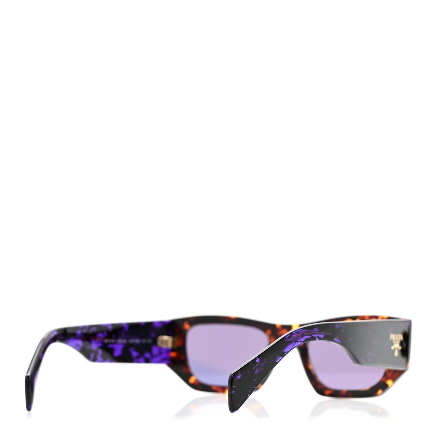 Acetate Pillow Sunglasses SPR A01 Purple Havana Brown