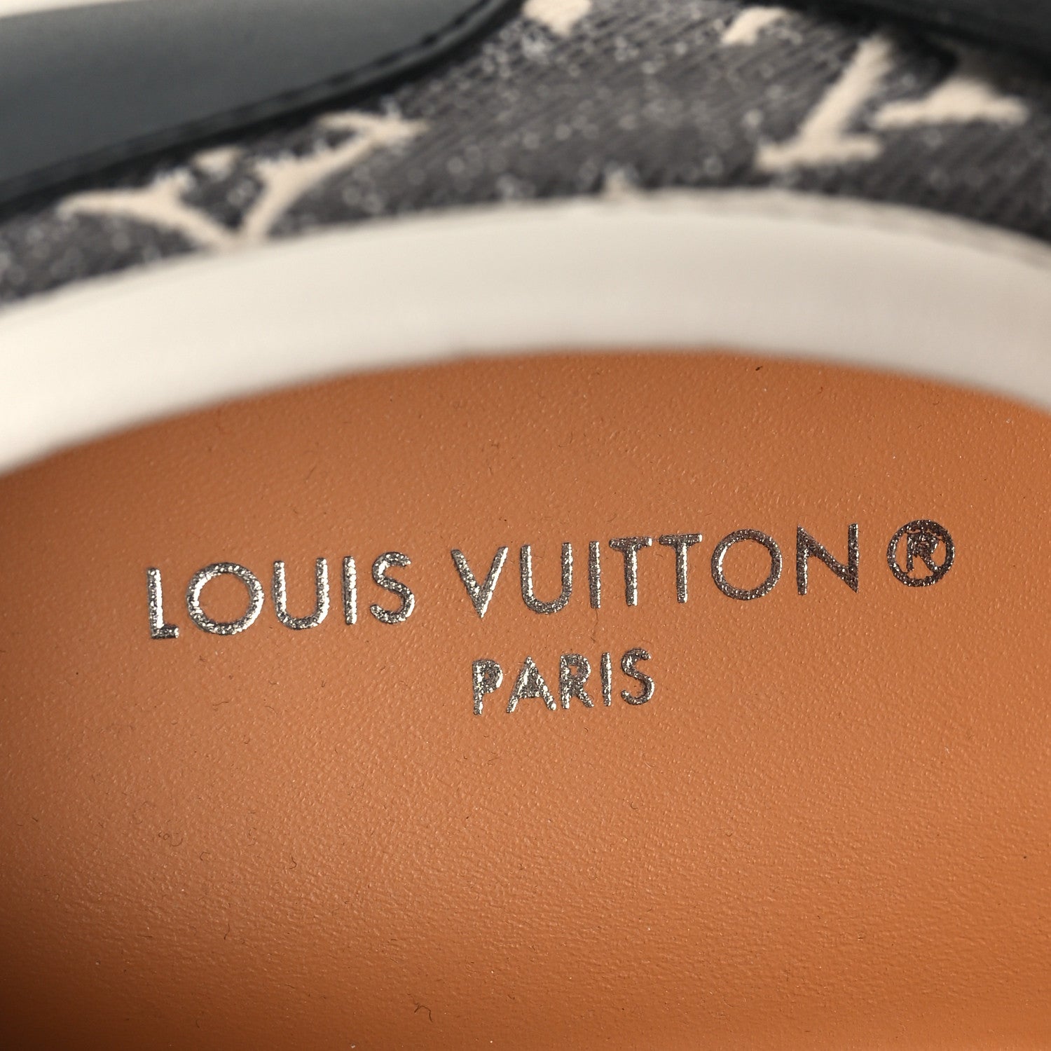 Louis Vuitton Denim Monogram Lous Sneakers 37 Gray 9 of 9