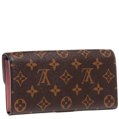 Louis Vuitton Monogram Emilie Wallet Rose Ballerine 3 of 8