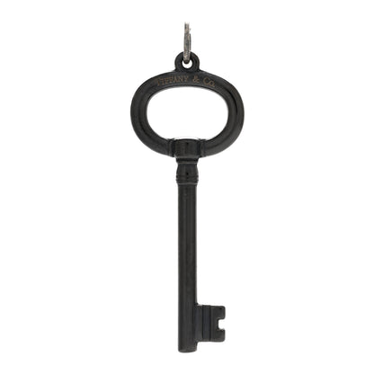 Tiffany Black Titanium Oval Key Pendant 1 of 3
