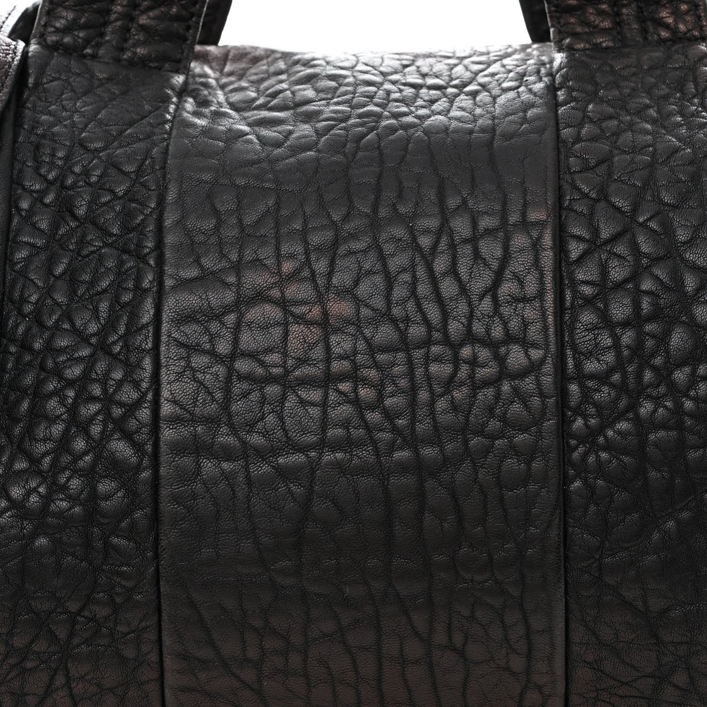Pebbled Lambskin Rocco Black Rose Gold Hardware