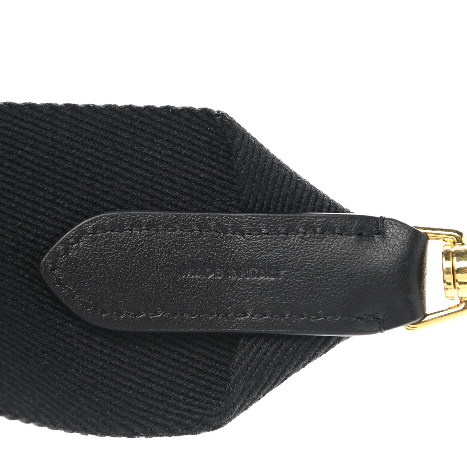 Celine Jacquard Wool Logo Short Strap Black Beige 4 of 7