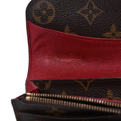 Louis Vuitton Monogram Emilie Wallet Red 5 of 6