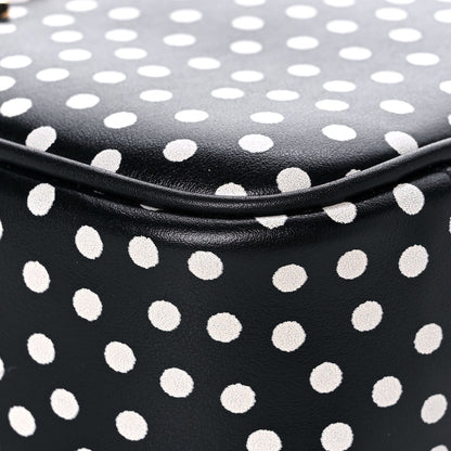 Saint Laurent Calfskin Printed Polka Dot Mini Lou Camera Bag Black Crema Soft 10 of 13