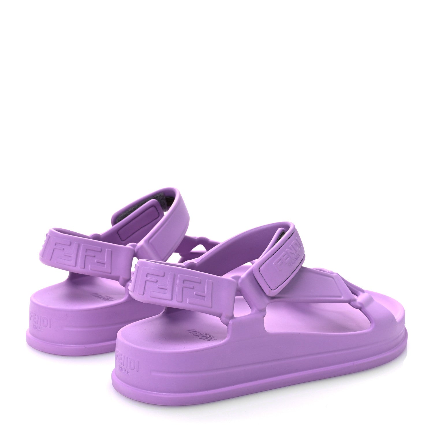 Fendi Rubber FF Sporty Hiker 25mm Sandals 37 Violetta 4 of 8