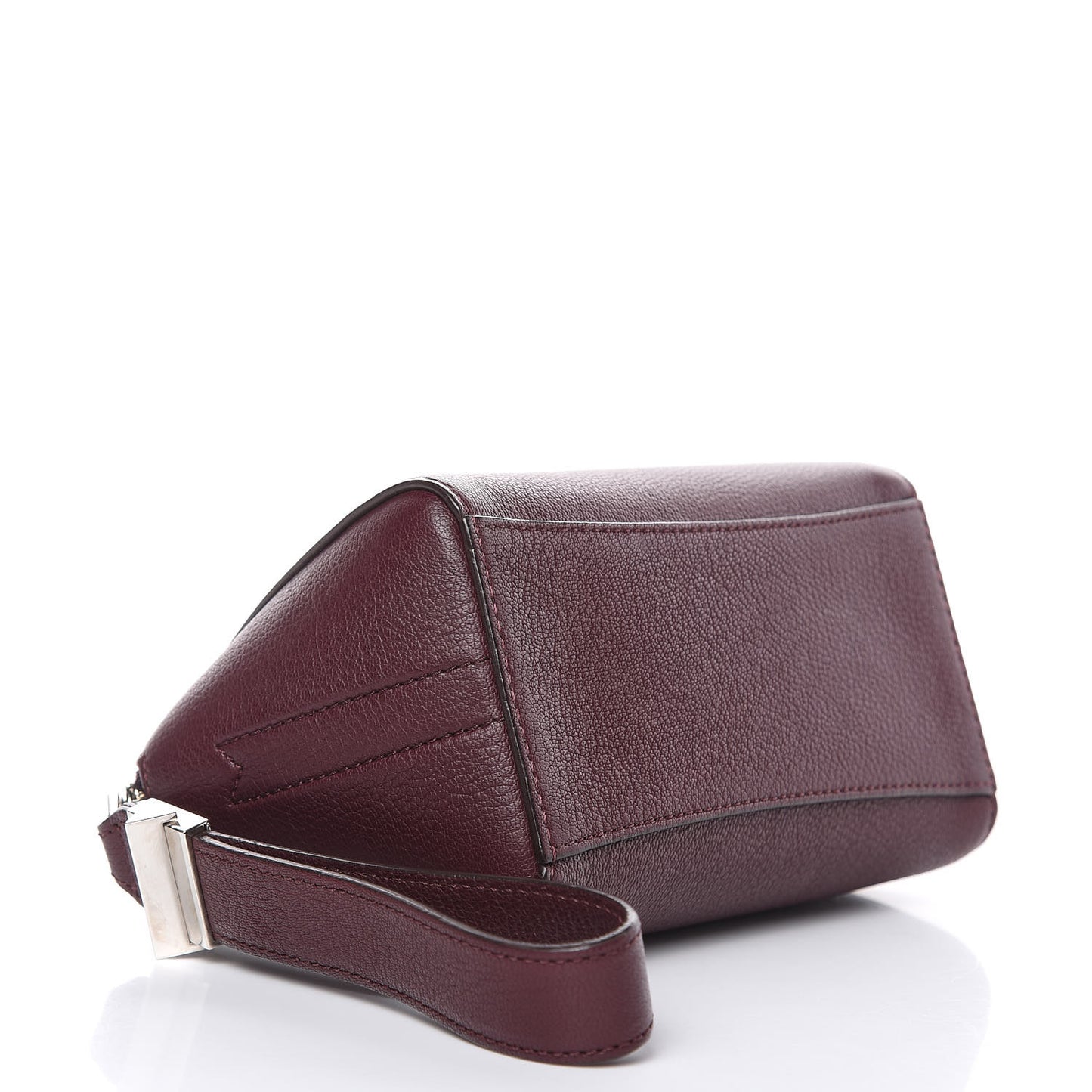 Sugar Goatskin Small Antigona Beauty Wristlet Oxblood